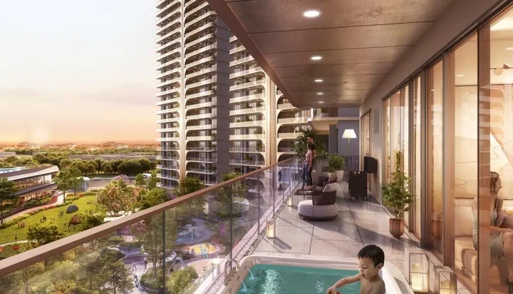 Private Jacuzzi Balcony — SmartWorld The Edition, Sector 66 Gurugram